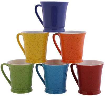 

Aarzool Ceramic(Multicolor, Pack of 6)