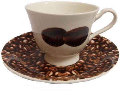 

ivook coffee Bone China(Multicolor, Pack of 12)