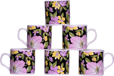 

Pearl Bone China(Multicolor, Pack of 6)