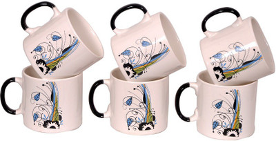

Elite Handicrafts Ceramic(White, Pack of 6)