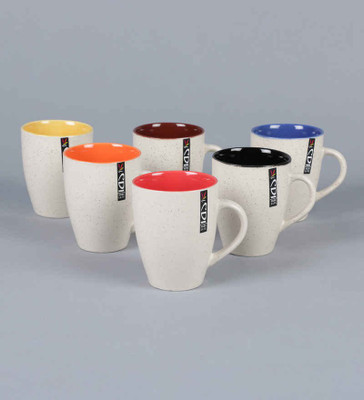 

La Lady Store Ceramic(Multicolor, Pack of 6)
