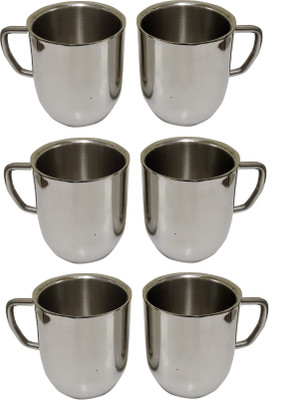 27% OFF on Dynore Pack of 6 Stainless Steel Set of 6 Double Wall large Cappucino Mugs(Steel) 27% OFF on Dynore Pack of 6 Stainless Steel Set of 6 Double Wall large Cappucino Mugs(Steel)