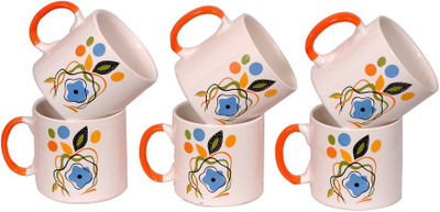 

Elite Handicrafts Ceramic(White, Pack of 6)
