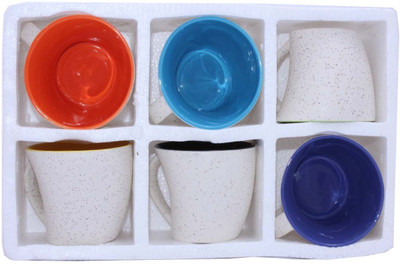 

Aarzool Ceramic(Multicolor, Pack of 6)
