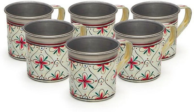 

Kaushalam Cup Set Of 6 White Stainless Steel(White, Pack of 6)