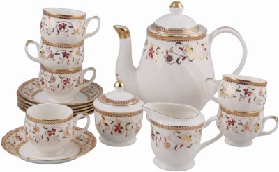 

BP Bharat Bone China(Gold, Green, Pink, Pack of 15)