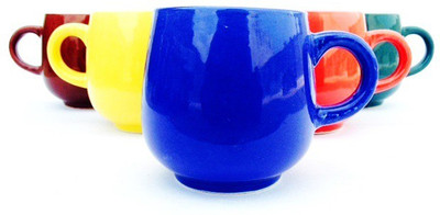 

La Lady Store U - Multi Mirror Finish Medium Size Tea/Coffee Cups Ceramic(Multicolor, Pack of 6)