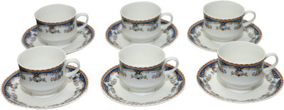 

Pearl RoyalSaucer Bone China(Multicolor, Pack of 12)