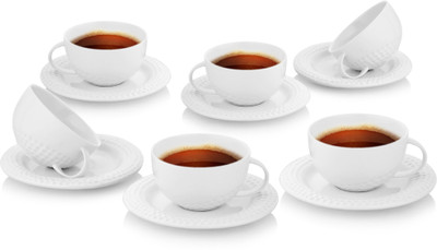 

Buono Casa Ceramic(White, Pack of 12)