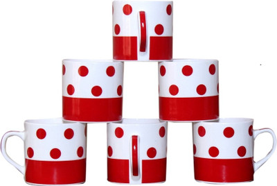 

Pearl Bone China(Multicolor, Pack of 6)