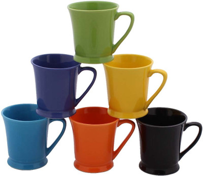 

Aarzool Ceramic(Multicolor, Pack of 6)