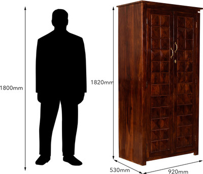 

Induscraft Solid Wood Cupboard(Finish Color - Brown)