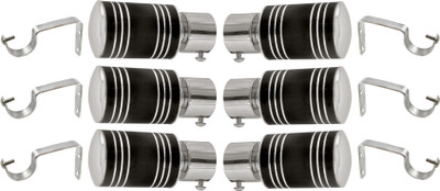 

Hans Enterprise Black Curtain Knobs(Pack of 12)