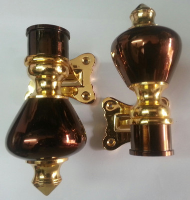 Homeproducts4u Brown Tieback Hook(Pack of 2)