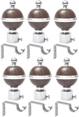 

Easyhome Furnish Brown, Silver Rod Rail Bracket