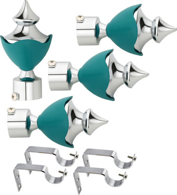 

Easyhome Furnish Green, Blue Rod Rail Bracket(Pack of 8)