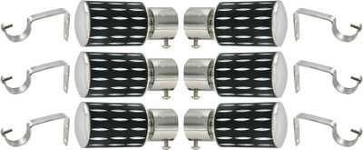 

Hans Enterprise Black Curtain Knobs(Pack of 12)