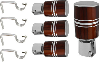 

JAKABA Brown Curtain Knobs(Pack of 8)