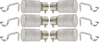 

Hans Enterprise Silver Curtain Knobs(Pack of 12)