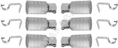 

JAKABA Silver Curtain Knobs(Pack of 12)