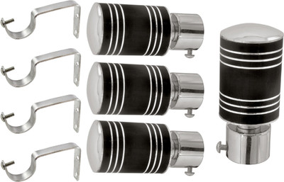 

Hans Enterprise Black Curtain Knobs(Pack of 8)
