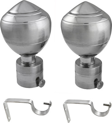 

JAKABA Silver Curtain Knobs(Pack of 4)