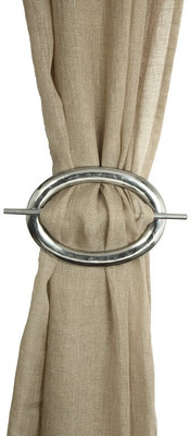 The Decor Mart Silver Tieback Hook(Pack of 2)