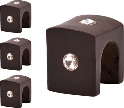 

S Decor Brown Rod Rail Bracket(Pack of 4)