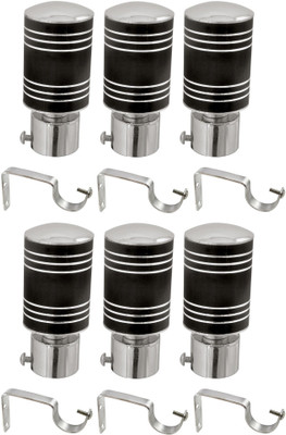 

Hans Enterprise Black Curtain Knobs(Pack of 12)