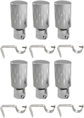

Hans Enterprise Silver Curtain Knobs(Pack of 12)