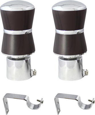 

JAKABA Brown Curtain Knobs(Pack of 4)