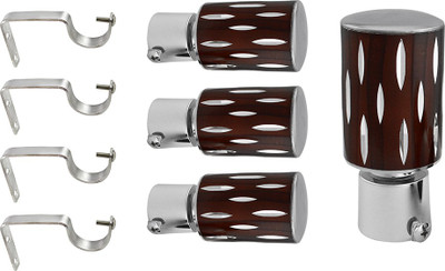

JAKABA Brown Curtain Knobs(Pack of 8)