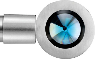 3% OFF on Windows Classic Light Blue, Silver Curtain Poles(Pack of 2)