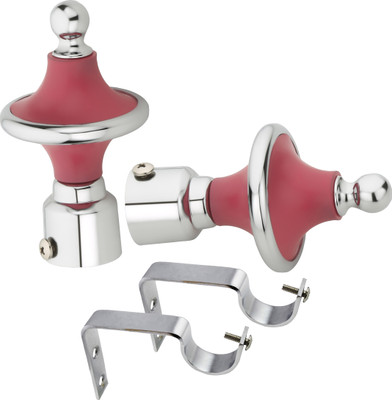 

Easyhome Furnish Pink, Silver Rod Rail Bracket(Pack of 4)