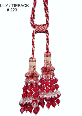 41% OFF on Tophome.in Maroon, Beige Tieback Hook(Pack of 2)