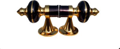 

Aone Quality Black, Gold Rod Rail Bracket(Pack of 2)
