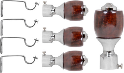 

S Decor Brown Curtain Knobs