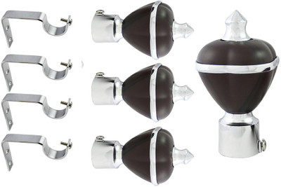 

JAKABA Brown Curtain Knobs(Pack of 8)
