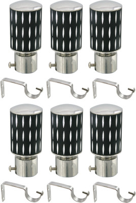 

Hans Enterprise Black Curtain Knobs(Pack of 12)