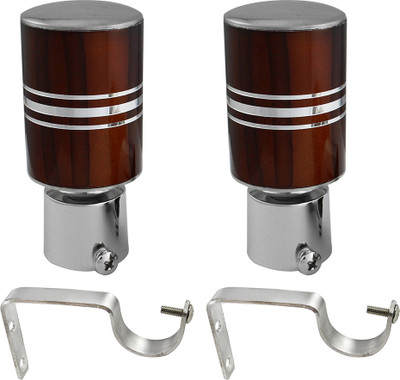 

JAKABA Brown Curtain Knobs(Pack of 4)