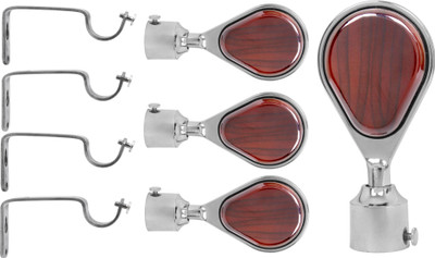 

S Decor Brown Curtain Knobs