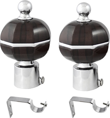 

JAKABA Brown Curtain Knobs(Pack of 4)
