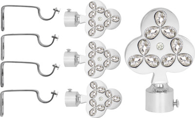 

S Decor White Curtain Knobs