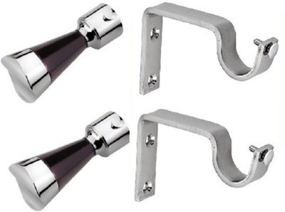 

Homedecorhd Brown Curtain Knobs(Pack of 4)