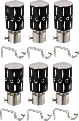 

Hans Enterprise Black Curtain Knobs(Pack of 12)