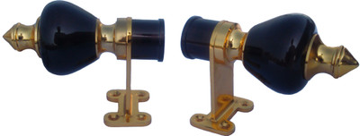 

Aone Quality Black, Gold Rod Rail Bracket(Pack of 2)