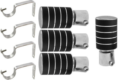 

Hans Enterprise Black Curtain Knobs(Pack of 8)