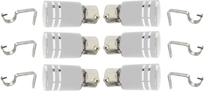 

JAKABA Silver Curtain Knobs(Pack of 12)