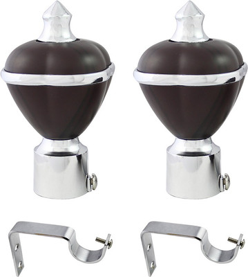 

JAKABA Brown Curtain Knobs(Pack of 4)