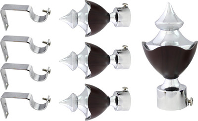 

JAKABA Brown Curtain Knobs(Pack of 8)